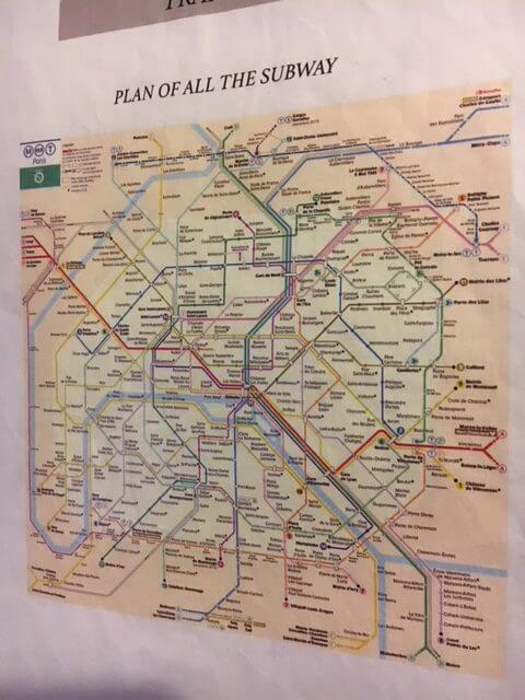 The Paris subway is quite extensive.
