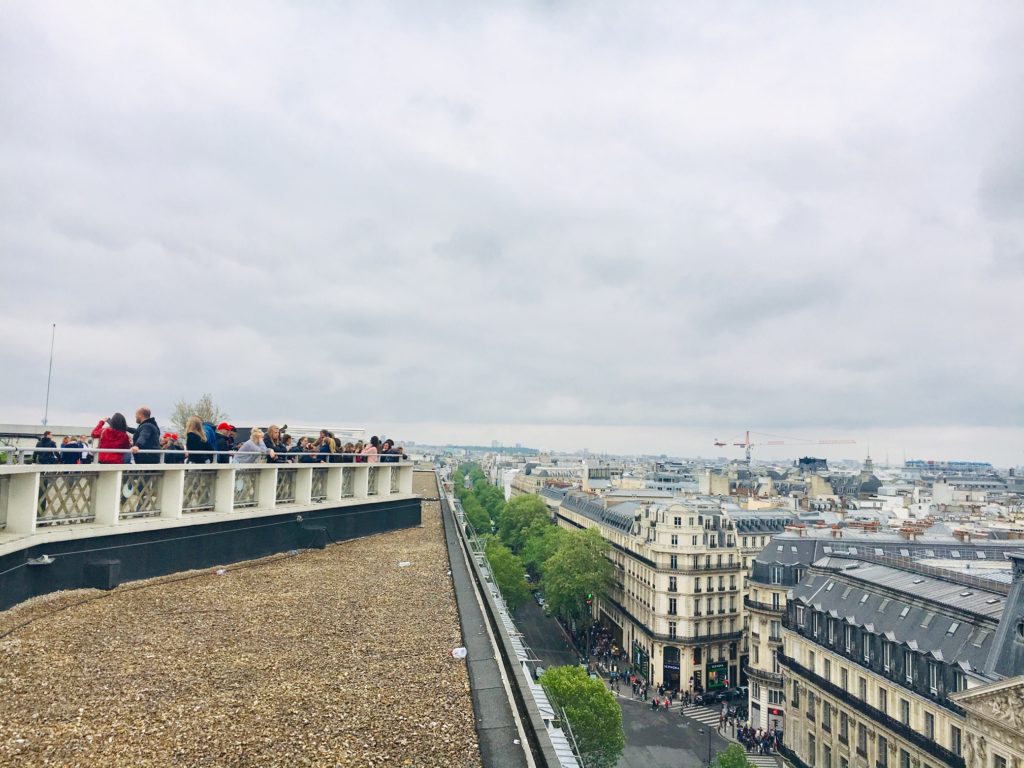 Tourists view Paris