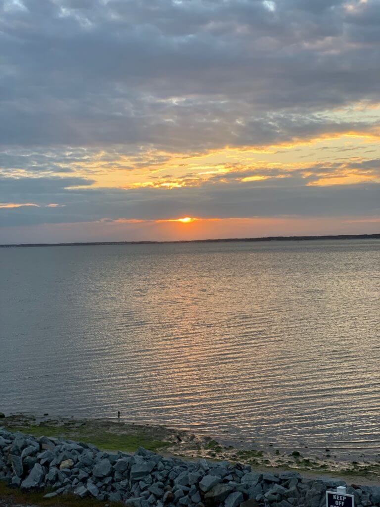 Sunset over the Bay in Ocean View, DE