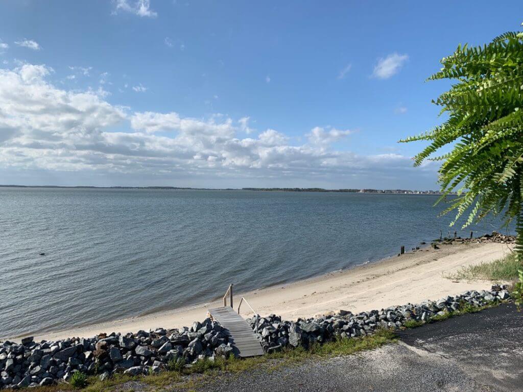 View of the bay behind VFW Post in Ocean View, DE