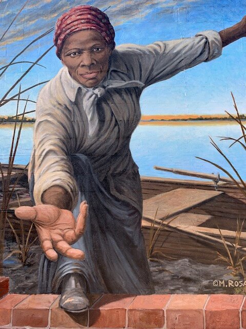 Mural of Harriet Tubman in Cambridge, MD