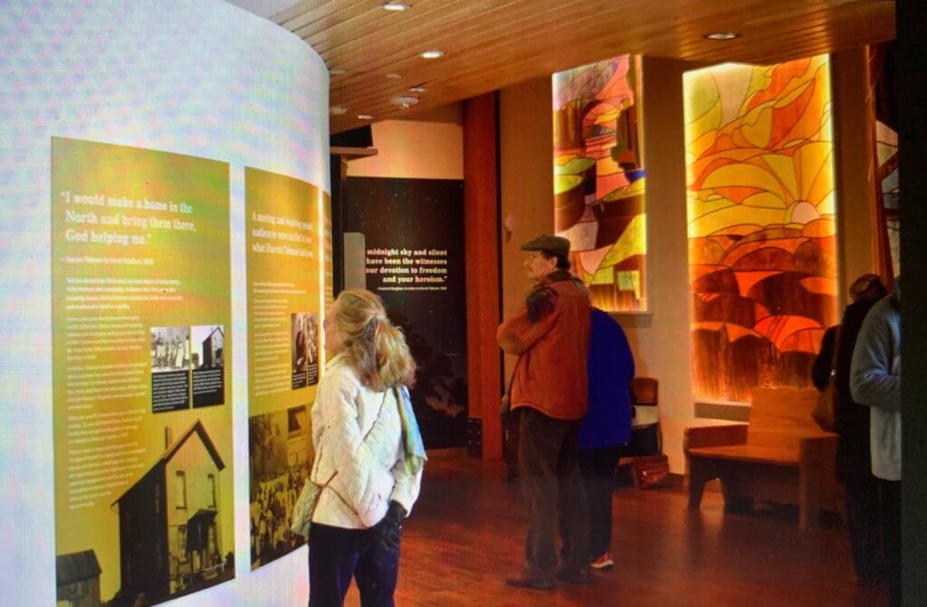 Inside Harriet Tubman Underground Railroad Visitors Center