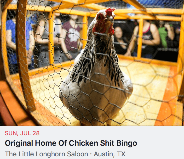 Little Longhorn Saloon's Chicken Shit Bingo