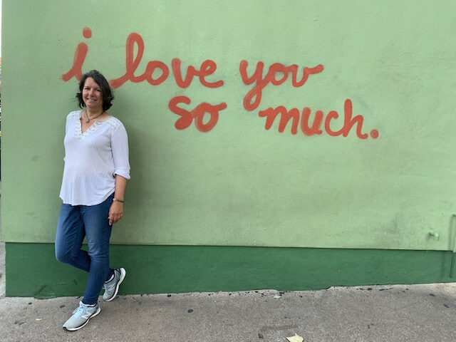 A famous Austin photo site - the I Love You So Much mural
