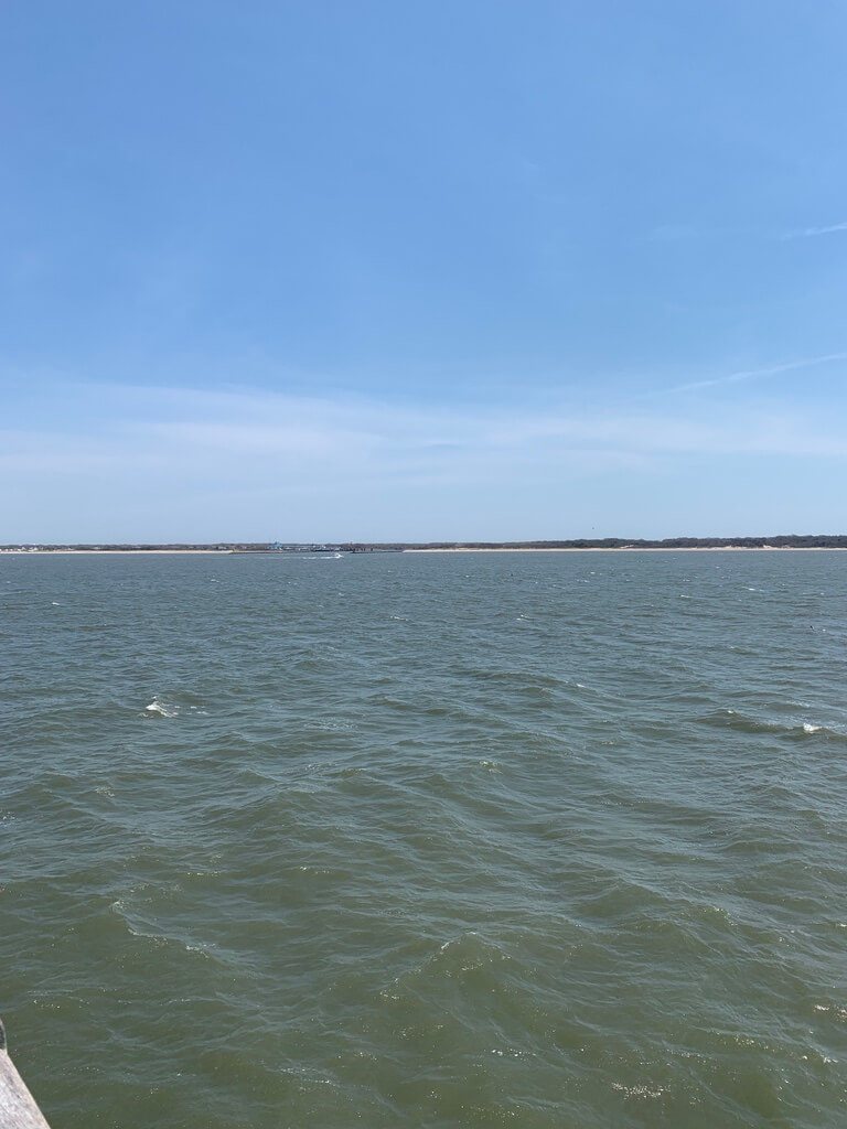 View of the Delaware Bay from the Cape May ferry